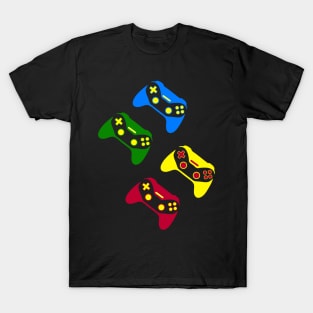 Multi-color Gamer Controller T-Shirt